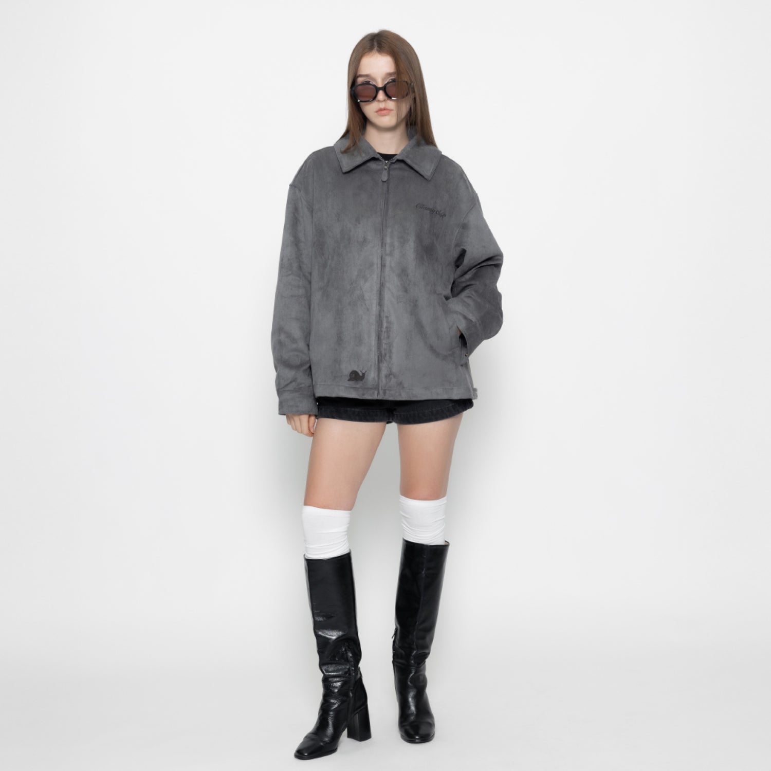 Mono Suede Jacket