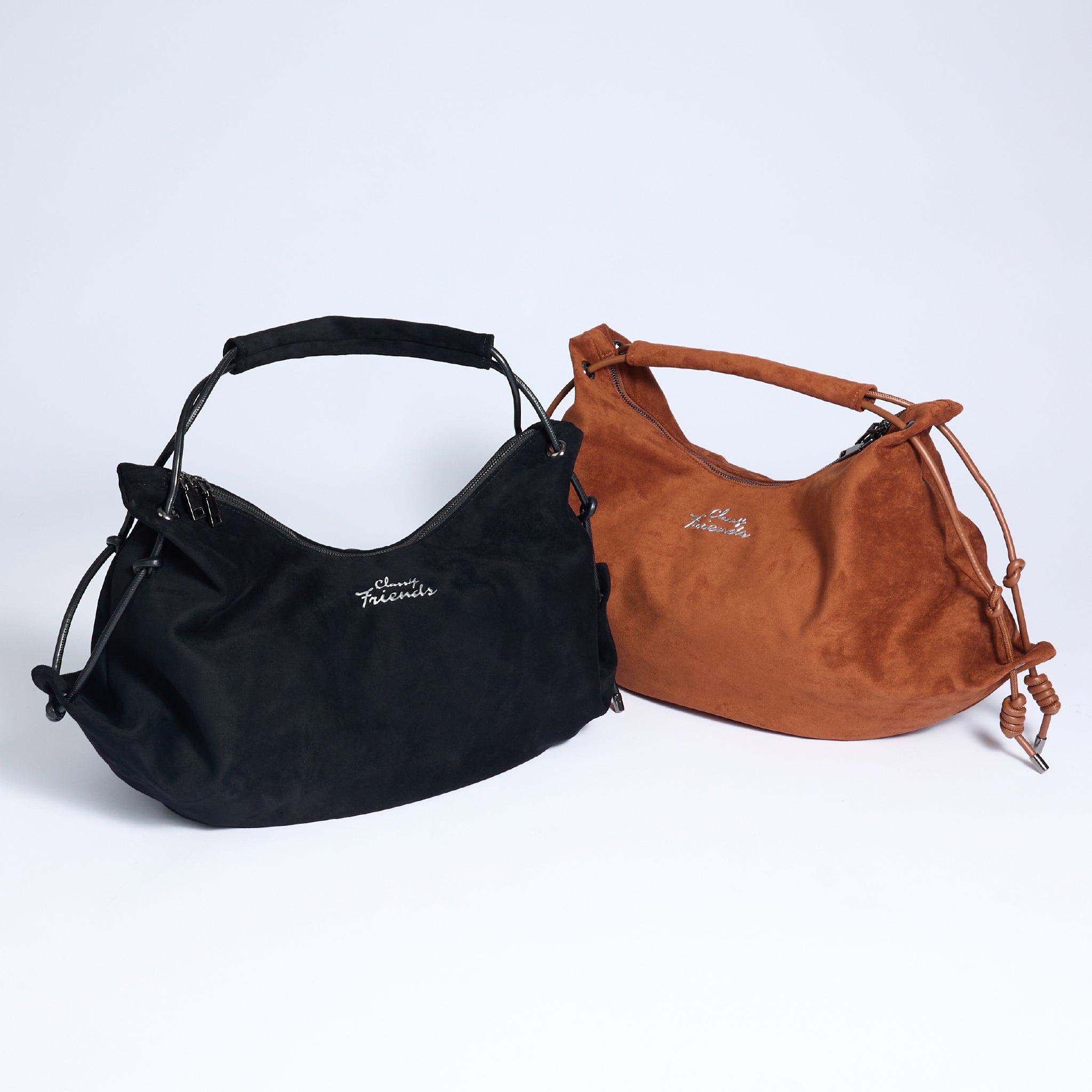 friends Suede Hobo Shoulder Bag