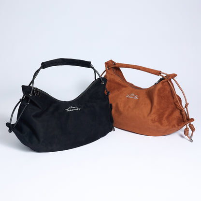 friends Suede Hobo Shoulder Bag