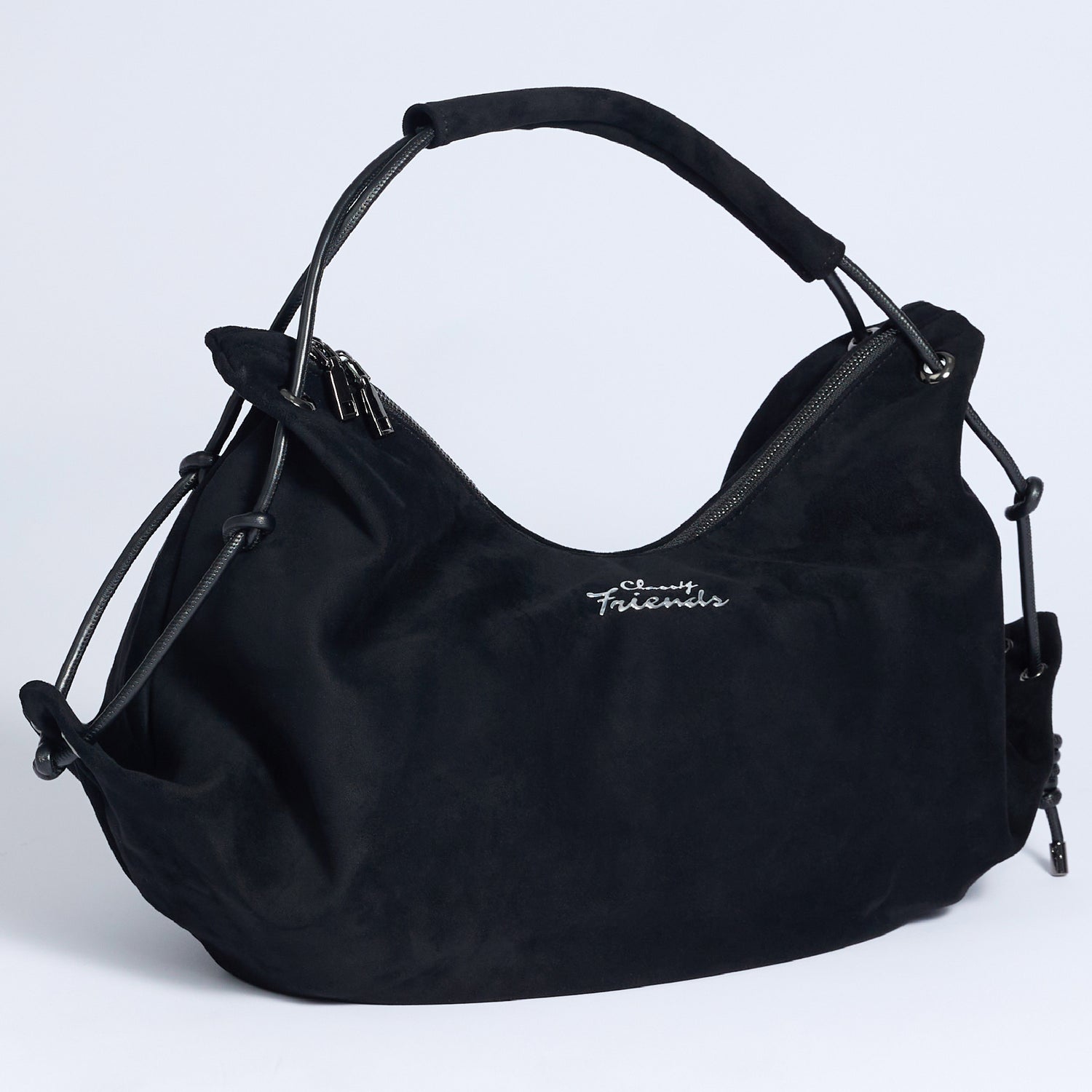 friends Suede Hobo Shoulder Bag
