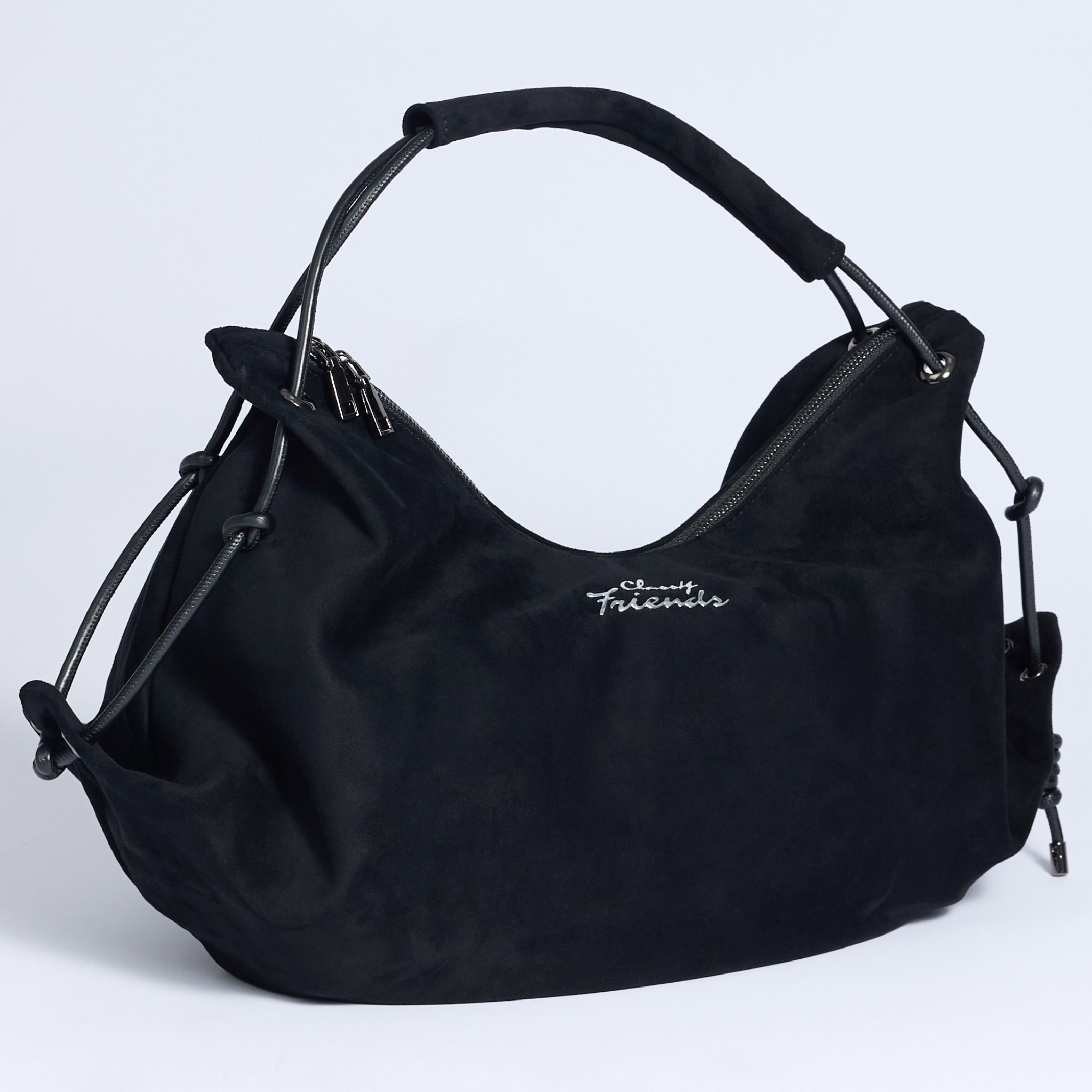 friends Suede Hobo Shoulder Bag