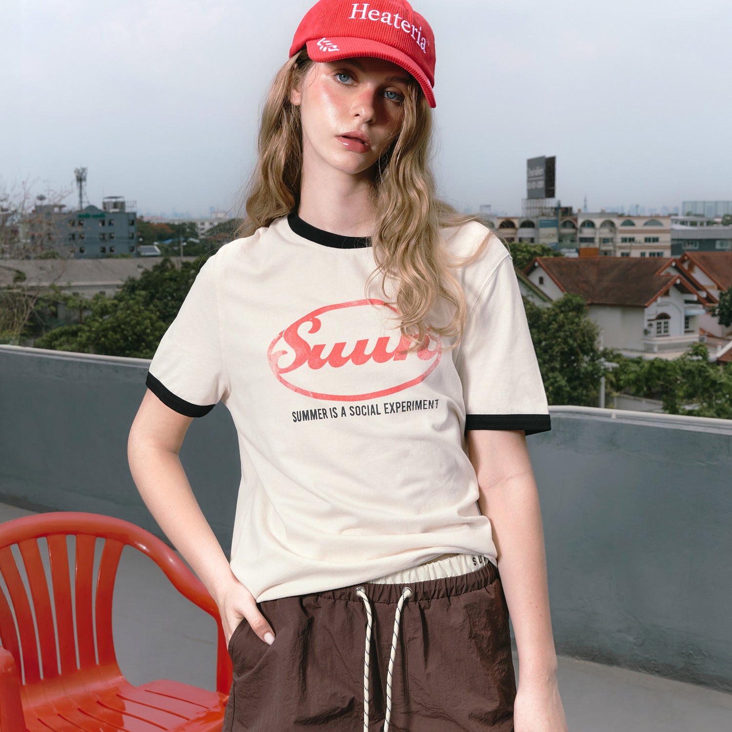 Red Oval Tee