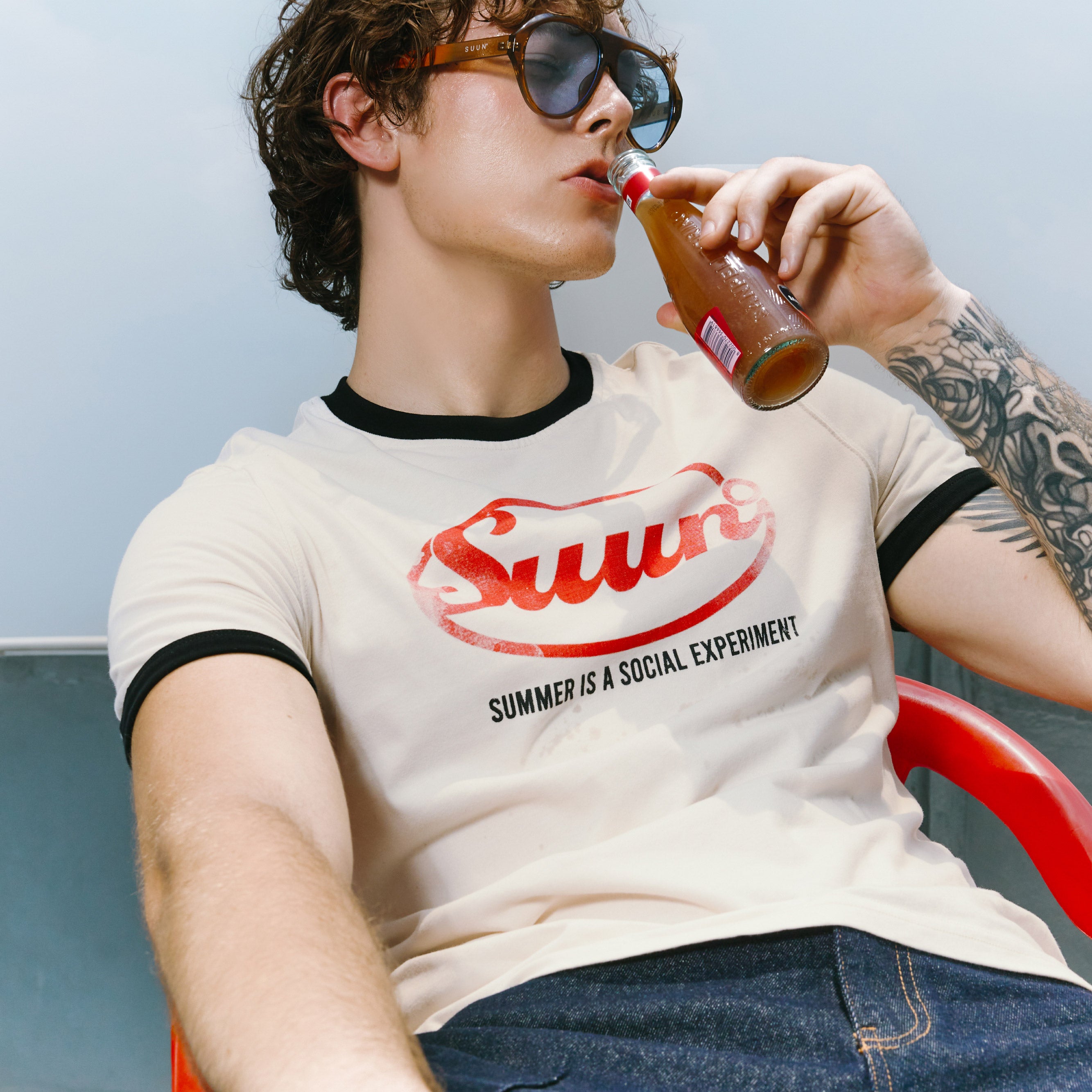 Red Oval Tee
